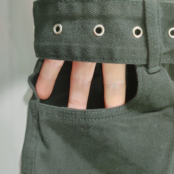 We Wore What Women's Jeans Size 26 Cut Out Straight Leg Black - Picture 9 of 13